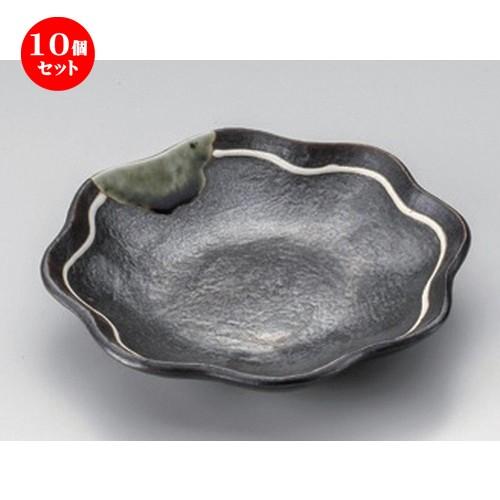 10個セット ☆ フルーツ皿 ☆鉄釉一珍ライン5寸フルーツ皿 [ 15.2 x 2.8cm 220g ] 【 料亭 旅館 和食器 飲食店 業務用 】