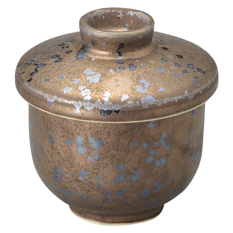 熱販売 和食器 茶金釉小むし碗 寸法:6.8×7.8cm 150cc