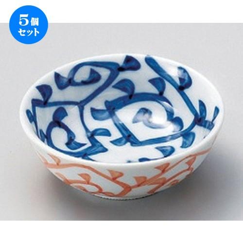 5個セット ☆ 松花堂 ☆二色タコ唐草丸小鉢 [ 10.7 x 4cm 180g ]  | 小鉢 和食器 洋食器 おしゃれ 業務用