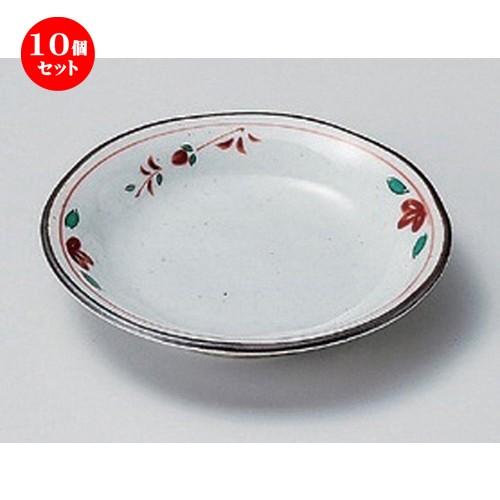 10個セット ☆ 小皿 ☆京赤絵小皿 [ 10.5 x 2cm 75g ] 【 料亭 旅館 和食器 飲食店 業務用 】