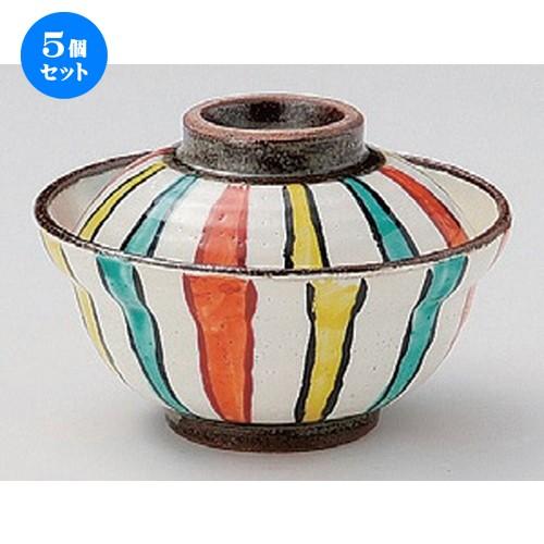 5個セット ☆ 煮物碗 ☆色十草小蓋向 [ 11 x 7.9cm 290g ] 【 料亭 旅館 和食器 飲食店 業務用 】