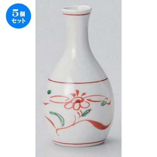 5個セット ☆ 酒器 ☆花鳥1.5号徳利 [ 7.3 x 15.5cm (300cc) 190g ] 【 割烹 居酒屋 和食器 飲食店 業務用 】