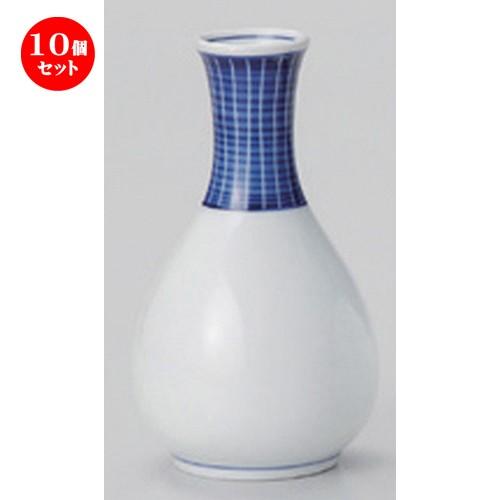 10個セット ☆ 酒器 ☆口刷毛十草2号徳利 [ 8 x 14.5cm (280cc) 187g ] 【 割烹 居酒屋 和食器 飲食店 業務用 】