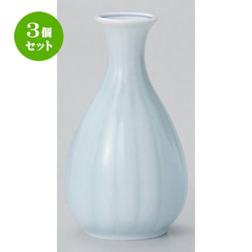 3個セット ☆ 酒器 ☆青白菊割徳利 (大) [ 7.7 x 14.1cm (290cc) 202g ] 【 割烹 居酒屋 和食器 飲食店 業務用 】