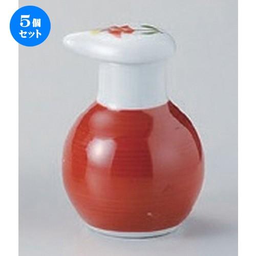 5個セット ☆ 卓上小物 ☆スキット (赤巻) ミニ汁次 [ 5 x 7.3cm (50cc) 65g ] 【 料亭 旅館 和食器 飲食店 業務用 】
