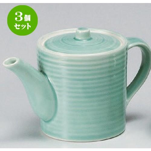 3個セット ☆ 汁次 ☆松峰青地汁次 (中) [ 10.7 x 12.3cm (570cc) 450g ] 【 料亭 旅館 和食器 飲食店 業務用 鍋パーティー 冬 あったか 宴会 】