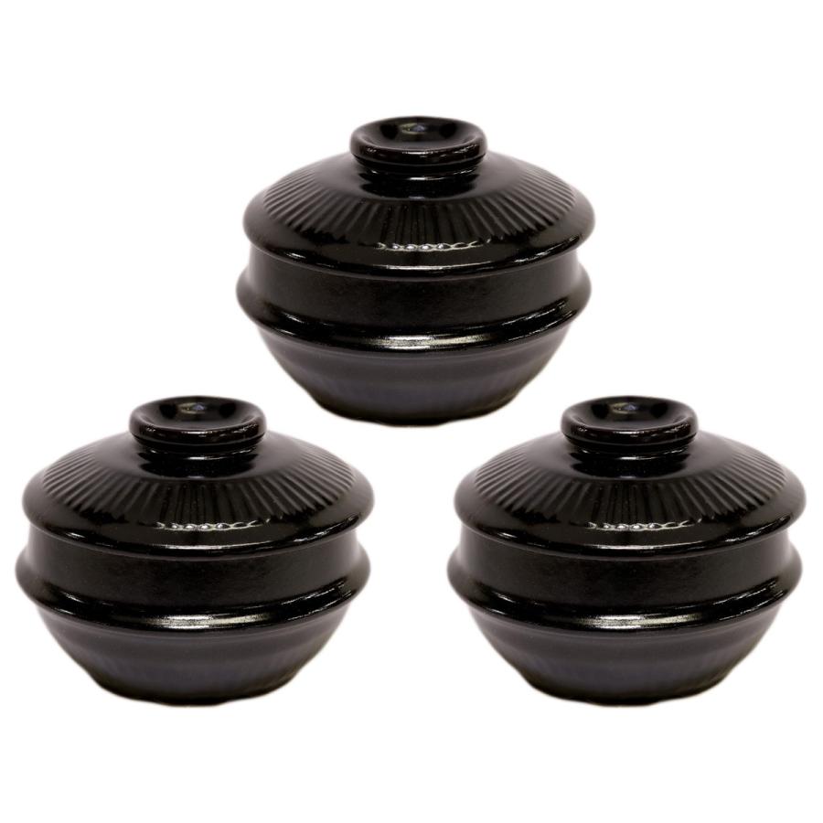 3個セット ☆ 韓国食器 ☆チゲ鍋18cm蓋付 [ 17.5 x 14cm 1813g ] 【 焼き肉店 韓国食器 飲食店 業務用 韓流 韓国料理 】