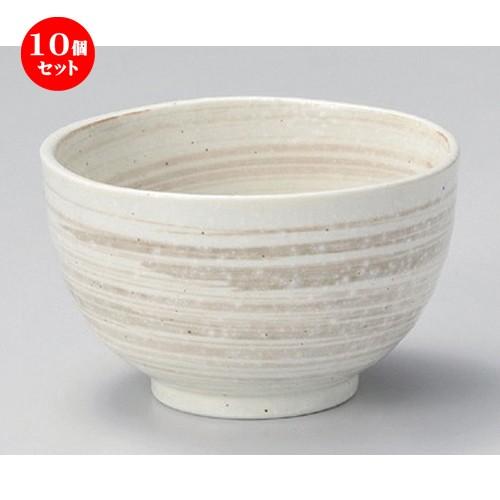 10個セット ☆ 多用丼 ☆立春粉引5.0オ好ミ丼 [ 15.5 x 8.5cm 490g ] 【 料亭 旅館 和食器 飲食店 業務用 】