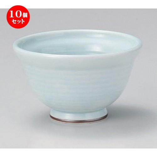 10個セット ☆ 多用碗 ☆赤ストライプ4.0切立丼 [ 13.8 x 8cm 254g ]