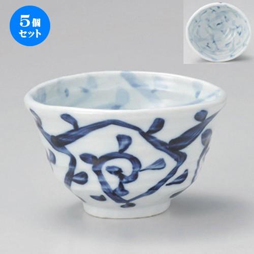 5個セット ☆ 多用碗 ☆内外唐草変型多用丼 [ 14 x 13 x 8.5cm 363g ] 【 料亭 旅館 和食器 飲食店 業務用 】