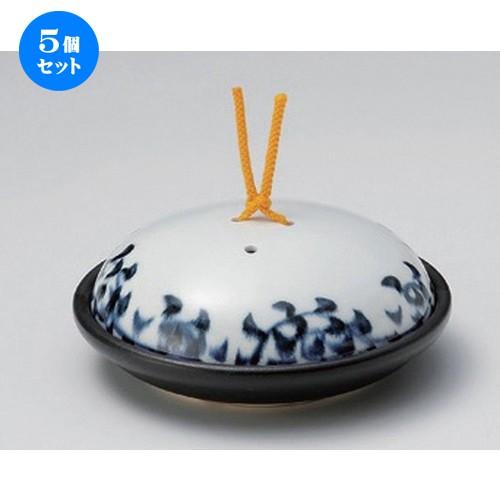 超美品✨染付けタコ唐草陶板焼き5客セット