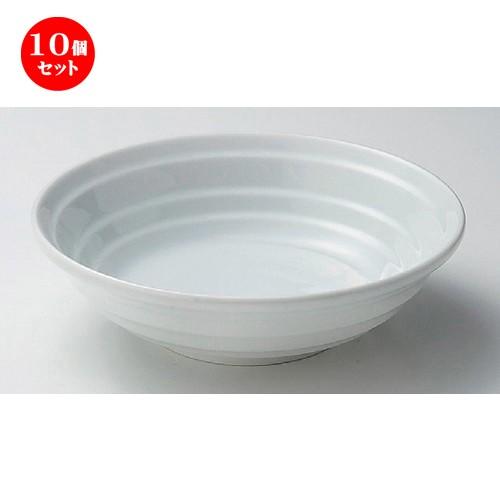 10個セット ☆ 麺皿 ☆鳴門麺鉢大 [ 24 x 6.8cm 851g ] 【 蕎麦屋 旅館 和食器 飲食店 業務用 麺処 ソバ そば 】
