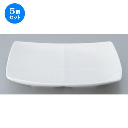 5個セット ☆ ボーダーレススタイル ☆フリート4プレート (白) [ 23.7 x 23.7 x 3.6cm 658g ] 【 洋食器 飲食店 業務用 】