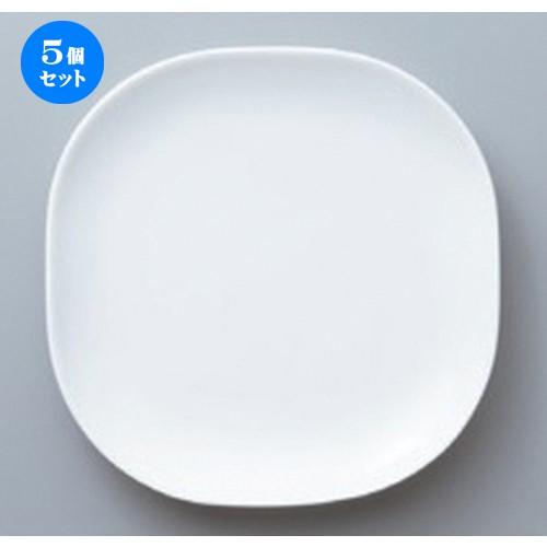 5個セット ☆ ボーダーレススタイル ☆白磁カレ4.5取皿 [ 13.5 x 13.5 x 1.7cm 158g ] 【 洋食器 飲食店 業務用 】