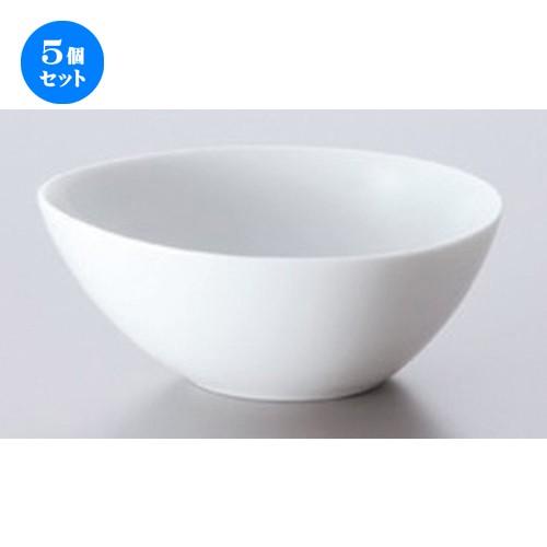 5個セット ☆ ボーダーレススタイル ☆白磁レンゲボール (小) [ 12.4 x 11 x 5.2cm 154g ] 【 洋食器 飲食店 業務用 】
