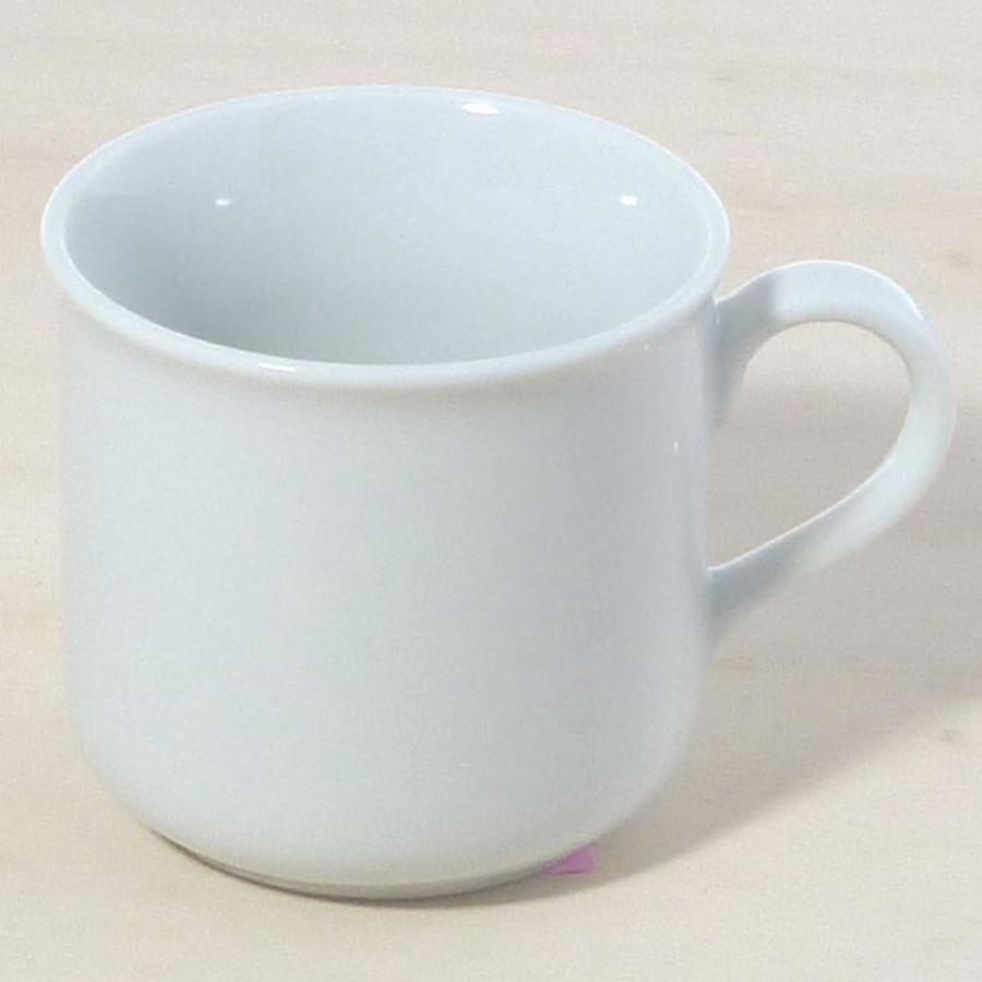 10個セット ☆ マグカップ ☆白小反マグ [ 10.7 x 7.7 x 7cm (180cc) 218g ] 【 洋食器 飲食店 業務用 】の画像