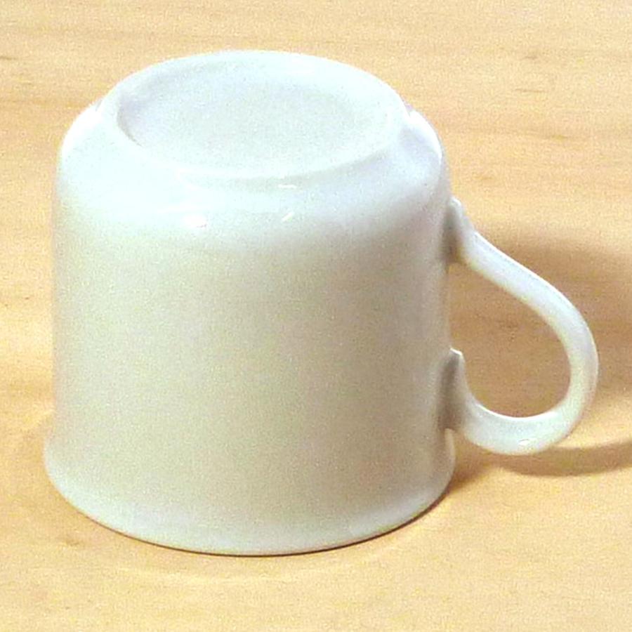10個セット ☆ マグカップ ☆白小反マグ [ 10.7 x 7.7 x 7cm (180cc) 218g ] 【 洋食器 飲食店 業務用 】の画像