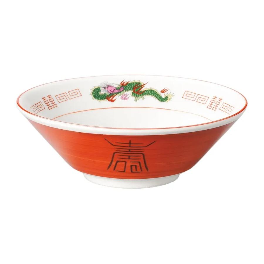 赤巻三ツ竜切立6.8丼 [ 21.5×7.5cm 675g ] | ラーメン鉢 食器 かわいい
