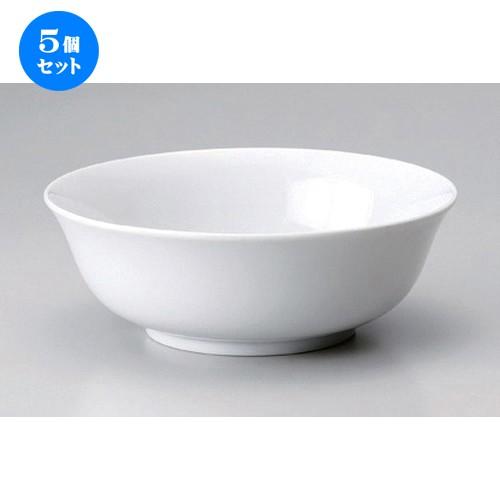 5個セット ☆ ラーメン鉢 ☆白8吋スープ丼 [ 20.7 x 8cm 752g ] 【 ラーメン店 中華食器 飲食店 業務用 】