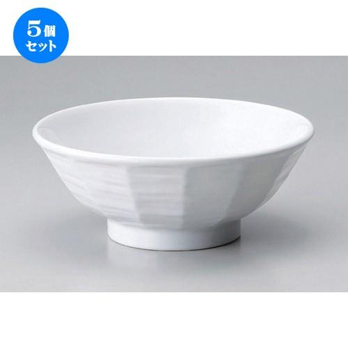 5個セット ☆ ラーメン鉢 ☆白ケズリ6.8丼 [ 20.7 x 8.3cm 702g ] 【 ラーメン店 中華食器 飲食店 業務用 】