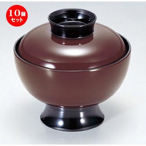 5個セット  (A) 高仙才吸椀 溜 [ 11.8 x 11.1cm (300cc) 138g ] 【 料亭 旅館 和食器 飲食店 業務用 】