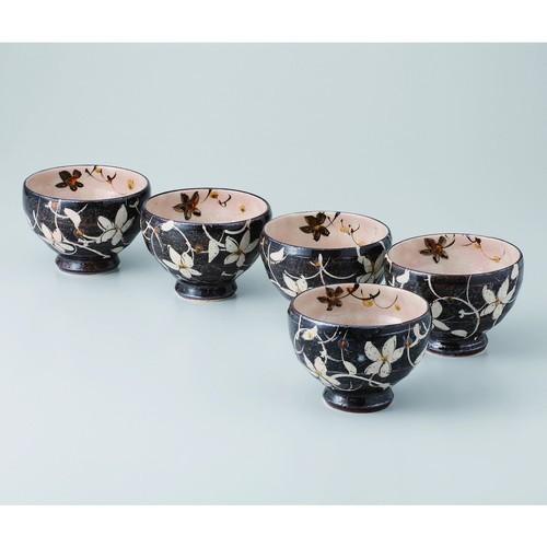 茶器セット 手造り鼡唐草煎茶揃