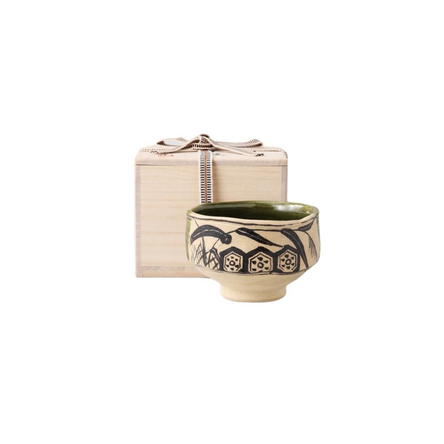 差し上げ物・祝賀会 / 織部茶碗 大きさ:品：茶碗×1／13×8.5珊 日本茶用品、茶道具-キッチン、日用品、文具-コーヒー、ティー用品