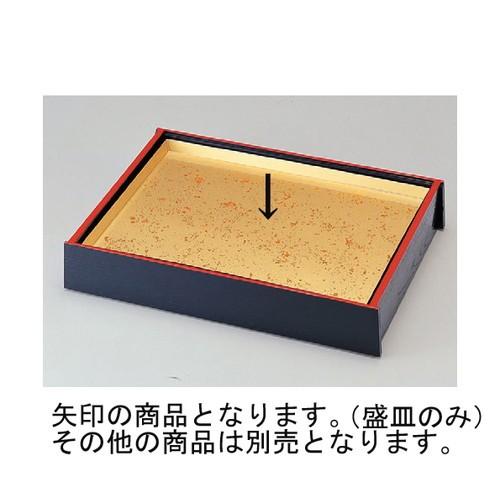バイキング盛器 尺7寸盛込プレート木製 色紙金箔盛皿 色紙金箔 盛皿のみSH塗 [48.8 x 36 x 2.6cm] 熱硬化性樹脂(メラミンまたはユリア樹脂) (7-610-5)