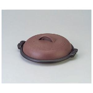 アルミ製品 大関陶板素焼茶31cm(フッ素加工) [31φ x 10.5cm] アルミ (7-918-35) 料亭 旅館 和食器 飲食店 業務用