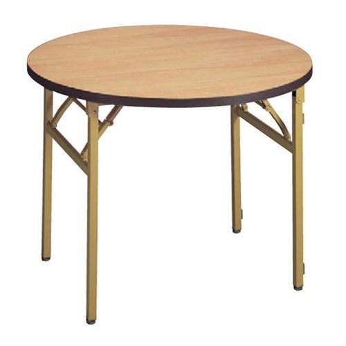 テーブル 白木テーブル丸(ソフトエッジ)150φ [150φ x 70cm] 木製品 (7-767-6) 料亭 旅館 和食器 飲食店 業務用