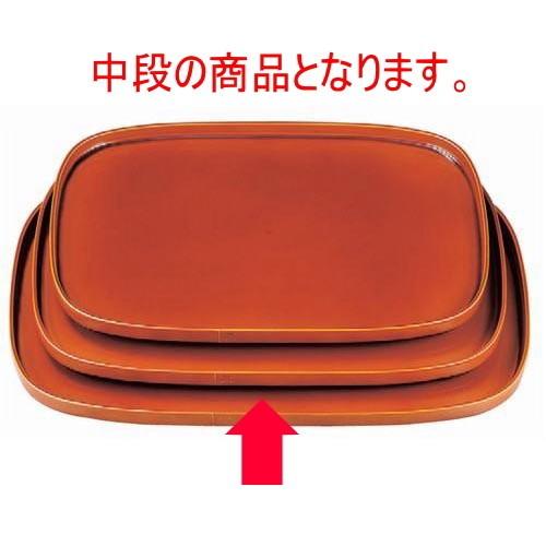 お盆 新小判盆漆調春慶塗(底面黒塗)尺3寸 [39.2 x 30 2cm] ABS樹脂 (7