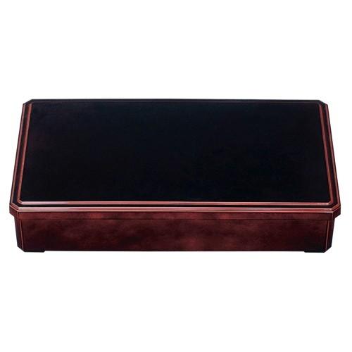 松花堂 尺5寸深型松花堂 溜内黒 SS塗 [45.6 x 26.2 x 9.1内寸43.5 x 24 x 7.7cm] ABS樹脂 (7-321-3) 料亭 旅館 和食器 飲食店 業務用