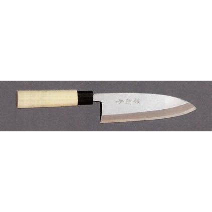 包丁 出刃 霧研 白三鋼 120mm (7-964-2) 料亭 旅館 和食器 飲食店 業務用