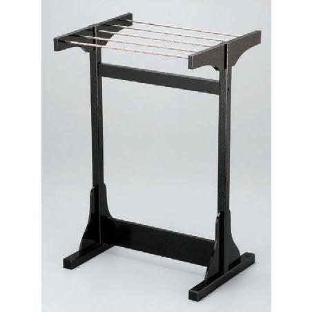 客室用品 タオル掛け5本用黒 [39.3 x 33 x 60cm] 木製品 (7-906-11) 料亭 旅館 和食器 飲食店 業務用