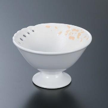 瀬戸もの 馬上中付一珍ベージュばら透かし(有田焼) [9φ x 5.5珊] 陶 (7-935-18) 小料理屋 はたご屋 和食器 飲食店 御役目用 キッチン、日用品、文具-食器-食器、グラス、カトラリー