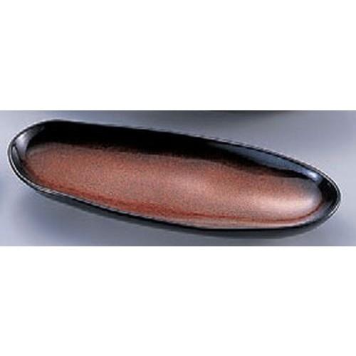 盛器 もてなし鉢 アクアブラウン 尺1寸 [32 x 13.6 x 4.3cm] 熱硬化性樹脂(メラミンまたはユリア樹脂) (7-696-26) | 楕円皿 和食器 洋食器 おしゃれ 業務用