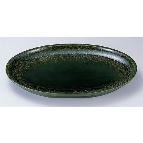 バイキング盛器 小判盛鉢織部(全面塗)尺5寸 [45.8 x 34.3 x 4.5cm] ABS樹脂 (7-606-3) | 楕円皿 和食器 洋食器 おしゃれ 業務用