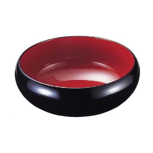 盛器 7.5寸寿楽鉢 黒内朱 [22.6φ x 8.6cm] 熱硬化性樹脂(メラミンまたはユリア樹脂) (7-707-7) | 中鉢 和食器 洋食器 おしゃれ 業務用