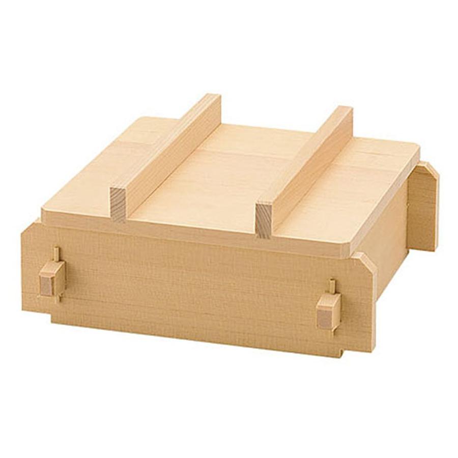 専用箱無し2箱 檜・角蒸ミニセイロセット (大) [ 身.蓋.竹ス付 ] 内寸:約14.5 x 14.5