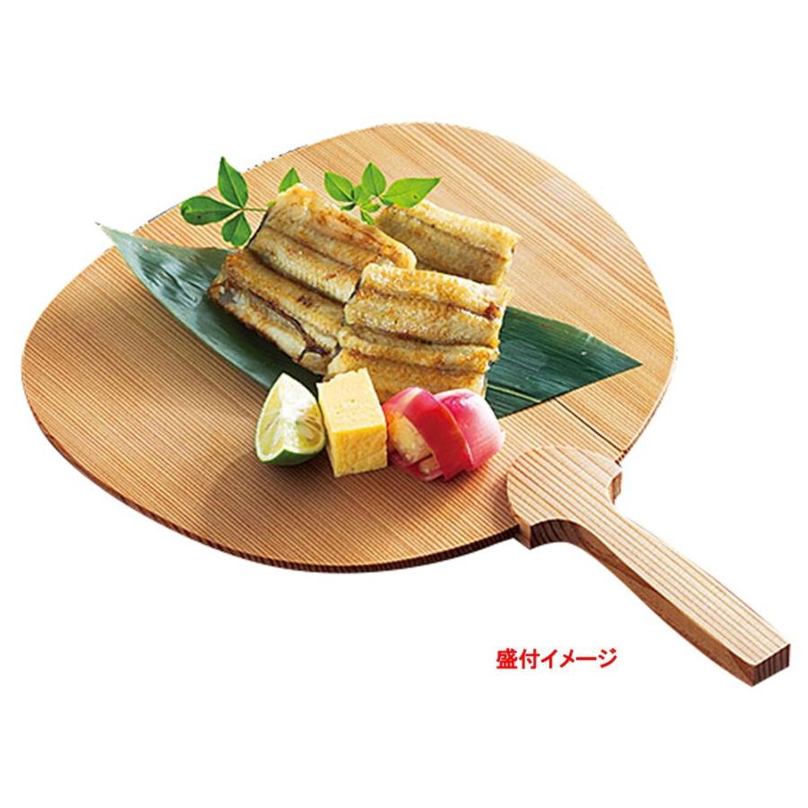 木曽杉・うちわ皿 (八寸皿) [ 約23 x 32.5 H2cm ] 【 前菜皿 】 | 和食 