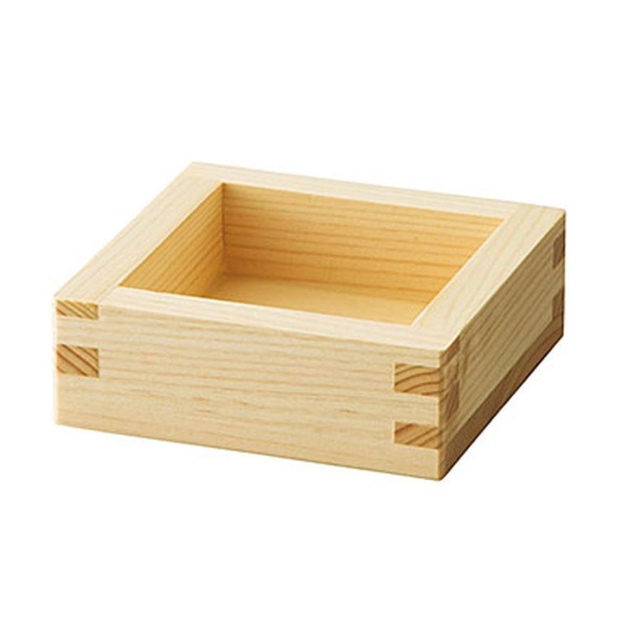 スタッキング檜・1/2合桝 (塗装付) [ 約8.3 x 8.3 H3.1cm ] 【 枡