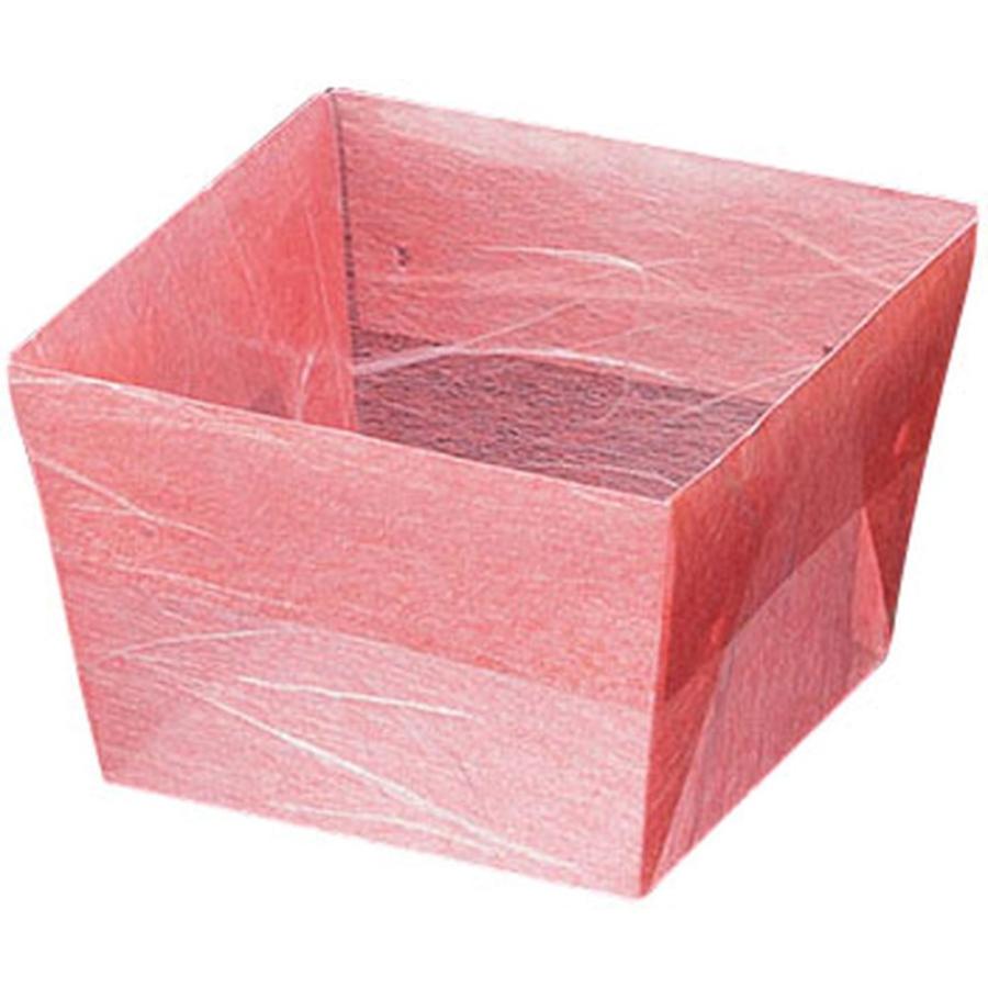 OP珍味小箱 200枚入 紅梅雲竜(62角) (7寸/9割用) [ 約6.2 x 6.2 x H3.8cm ] 【 珍味入 】 | お正月 おせち料理 お節 元旦 ホテル 料亭 業務用