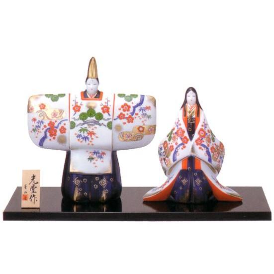 染錦 立雛 金欄 松竹梅 出産祝い 陶器 ひな人形 雛人形 桃の節句 雛祭 内祝 誕生日 お祝 お雛様 お雛さま おひな様 ひな祭り Supersport Tn