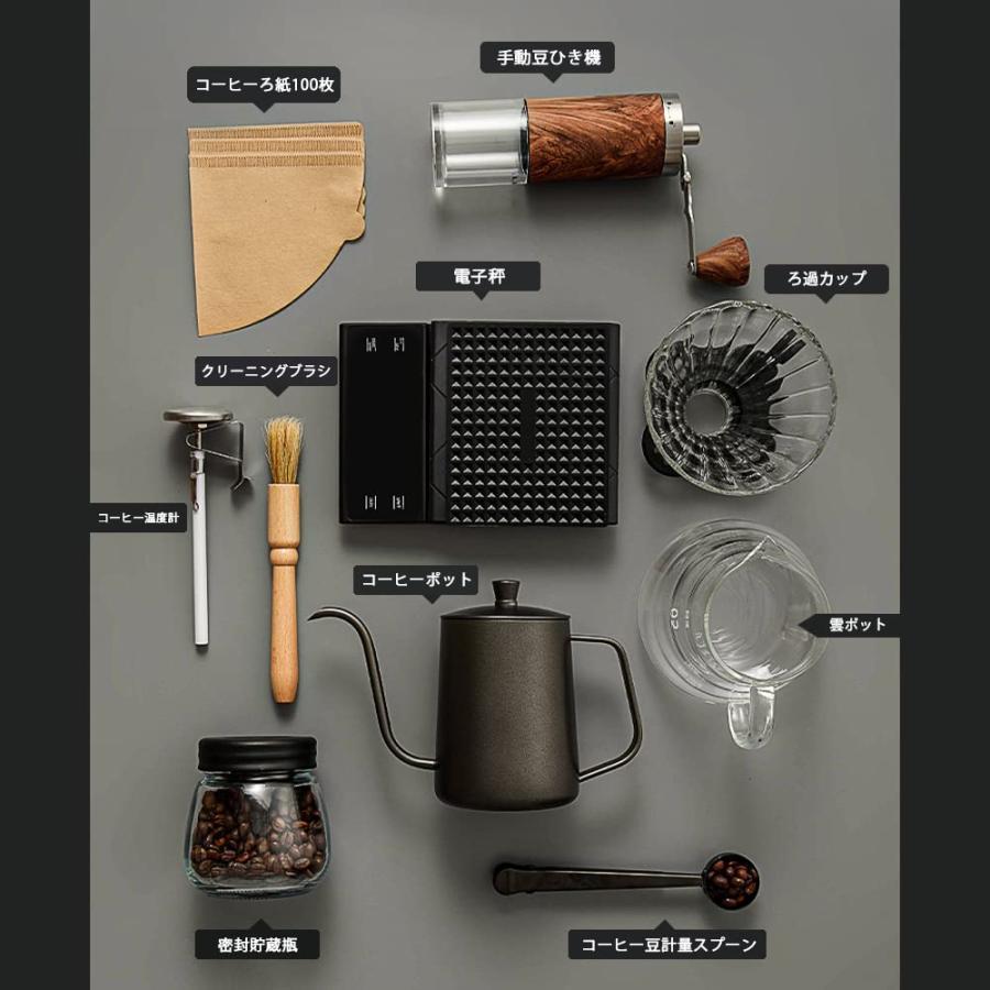 コーヒーミル 手動 コーヒーマスター10個セット タイムモア 手動 コーヒー ドリップ 器具 コーヒーミル 旅行やキャンプに適しており、持ち運びに便利｜setostore｜02
