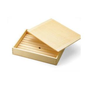 【送料無料】ネタ箱（中） 目皿・木製蓋付 寿司桶