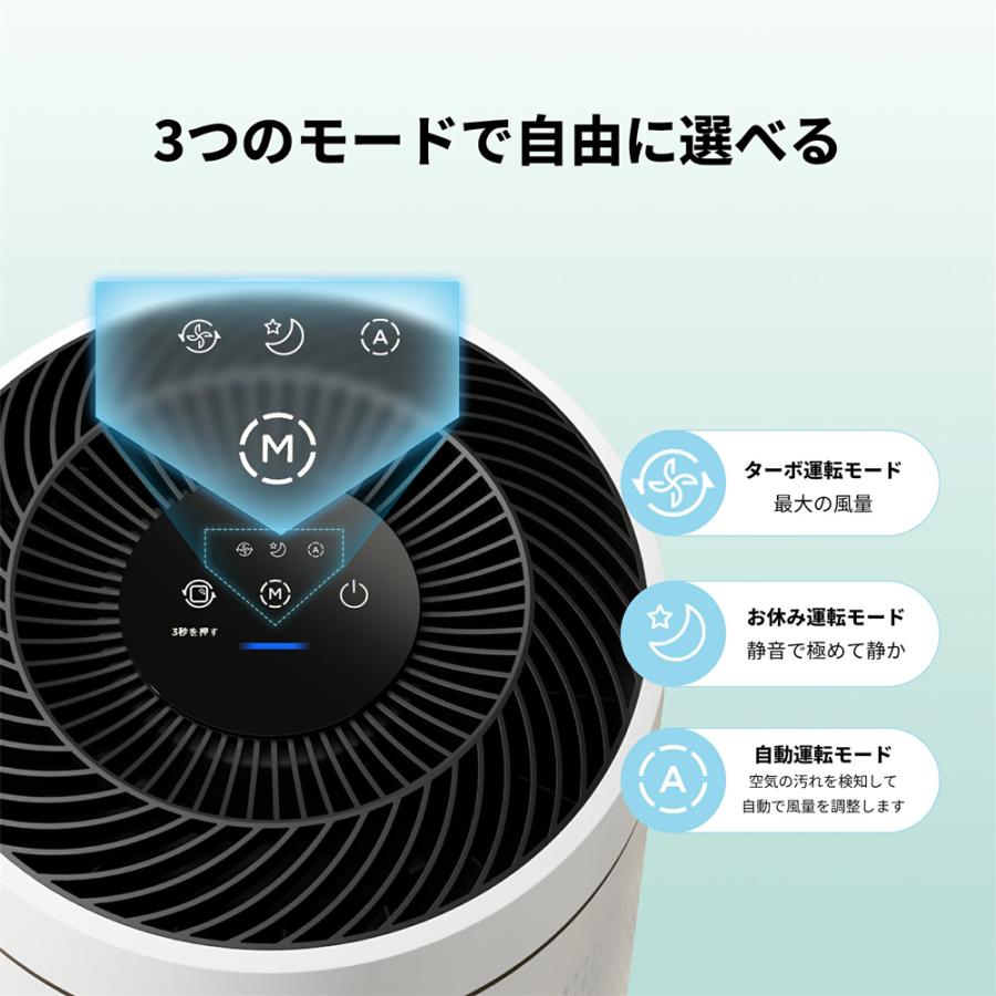 Comfee'（コンフィー） 空気清浄機 19畳 HEPA フィルター 360°吸気口 3
