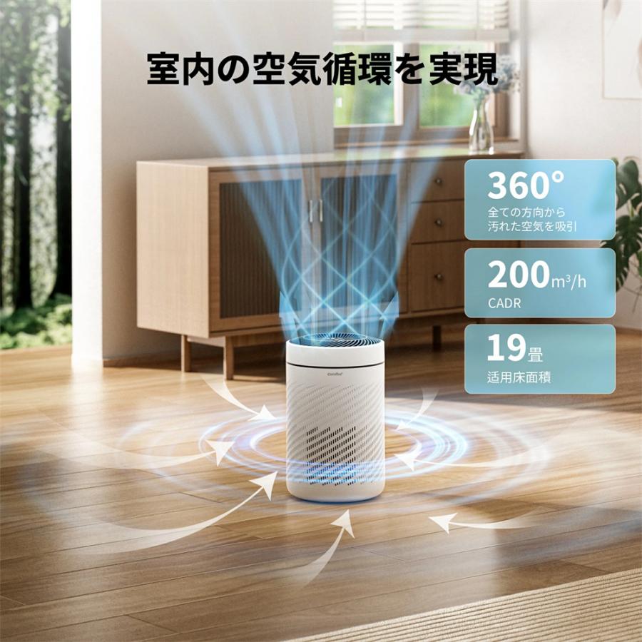 Comfee'（コンフィー） 空気清浄機 19畳 HEPA フィルター 360°吸気口 3