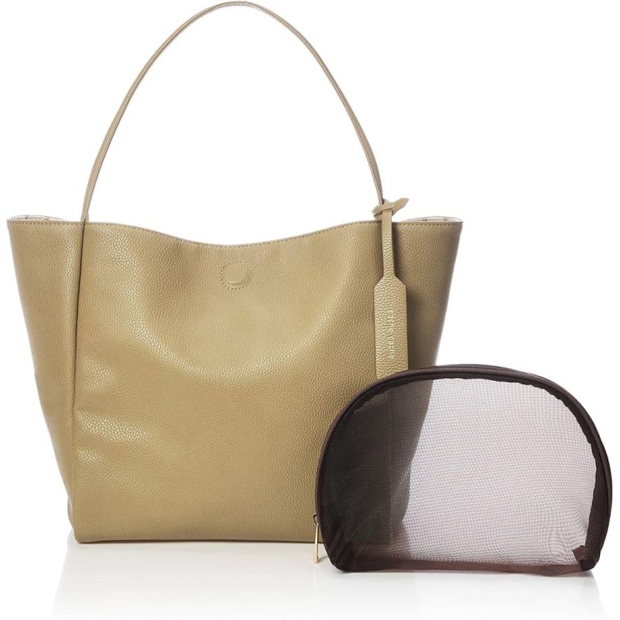 カシュカシュ メッシュポーチ付き合皮 ストライプリバーシブルトートバッグ 01 00 レディース Ol トートバッグ Www Bollywoodpapa Com