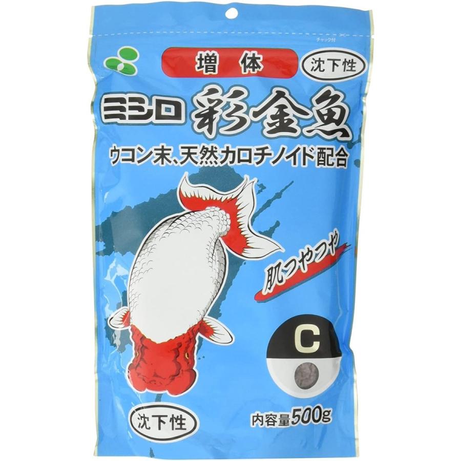 新作商品 食器 餌やり 水やり用品 ミシロ 彩金魚 稚魚増体用c 沈下性 500g Www Threeriversofs Com