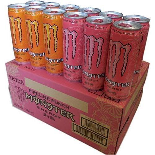 モンスターエナジードリンク カオスとパイプラインパンチ オレンジ ピンク ハーフ ハーフ 355ml缶 24本入り １ケース 雪月花ショップ 通販 Yahoo ショッピング